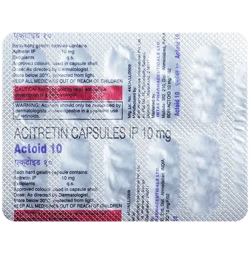 actoid 10mg capsule 10's